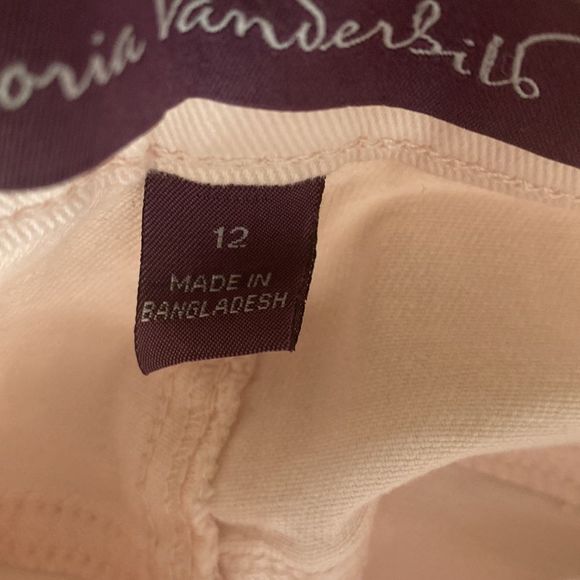 🔴 2 for $25 Gloria Vanderbilt light pink jeans size 12 Avery high rise - Picture 7 of 12